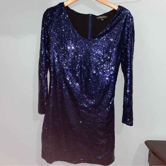 haoduoyi sequin dress Haoduoyi Gold Sequin Open Back Dress, Size